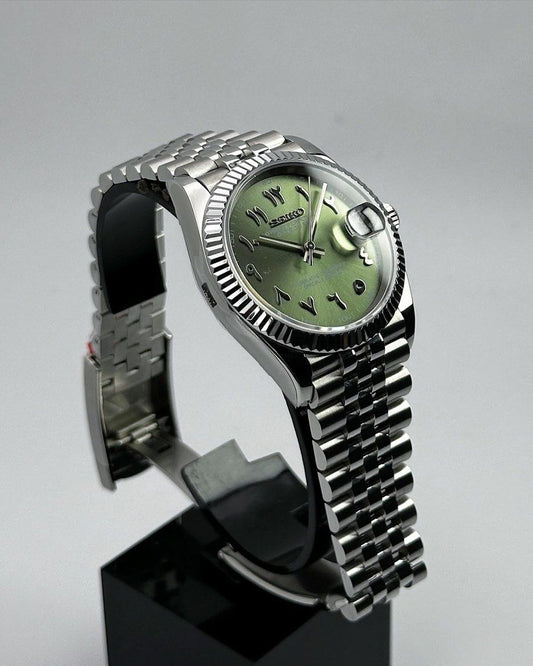 OLIVENGRØN ARABISK DATEJUST MOD
